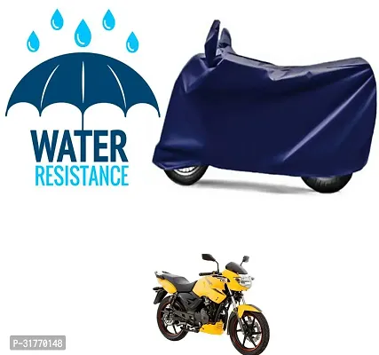 Splendid Waterproof Polyester Two Wheeler Cover Suitable For TVS Apache 150 Bikes