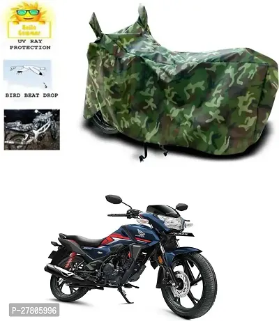 Designer Bike Body Cover Jungle Green For Honda Sp 125