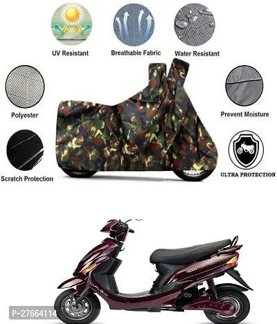 Stylish Multicoloured Polyester Hero Electric Wave Dx Bike Cover