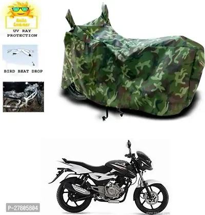 Designer Bike Body Cover Jungle Green For Bajaj Pulsar 150 Dts-I