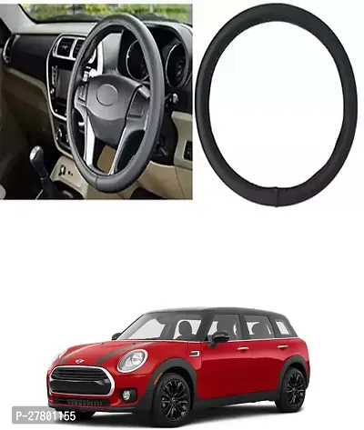 Designer Car Steering Cover Round Black For Mini Cooper Clubman