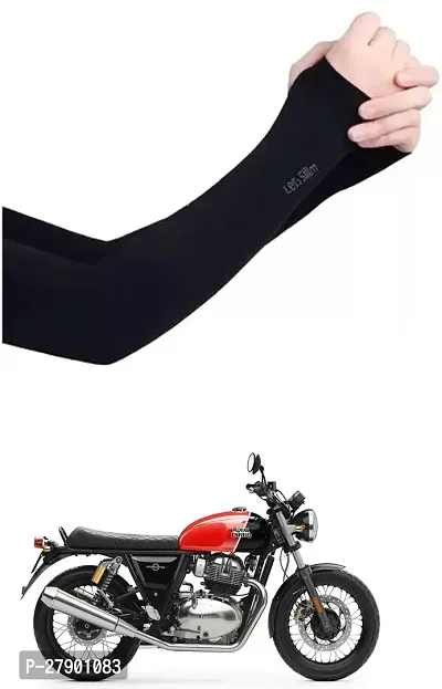 Stylish Breathable and Stretchable Arm Sleeve With Thumb Hole For Royal Enfield Interceptor 650