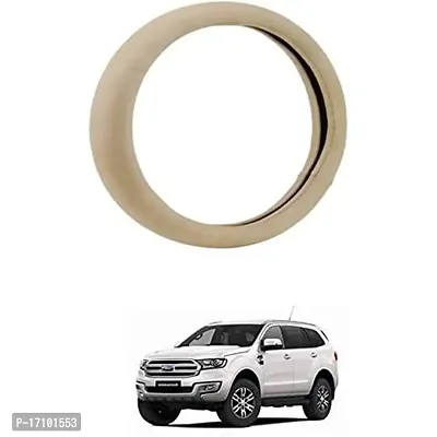 Car Stering Cover Round Beige For Endeavour-thumb0