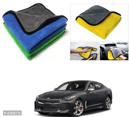 Car Cleaning Microfiber Cloth Pack Of 2 Multicolor For Kia Stinger GT