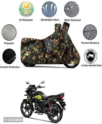 Stylish Multicoloured Polyester Honda SP 125 Bike Cover