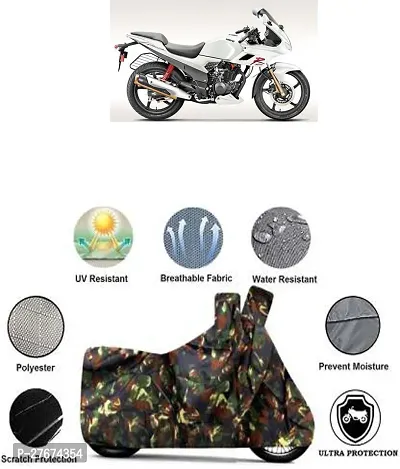 Dust and Water Resistant  Polyester Hero Karizma Bike Cover-thumb0