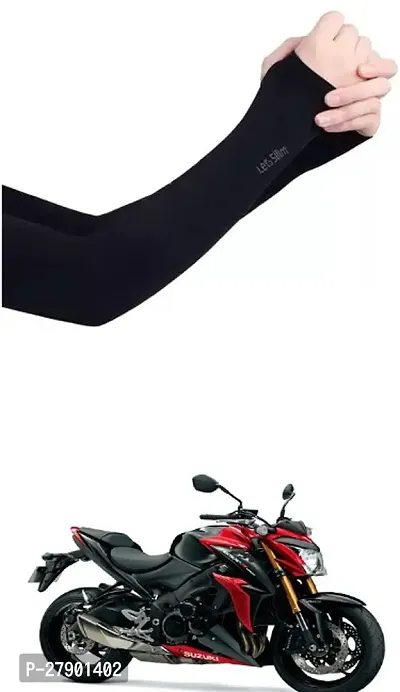 Stylish Breathable and Stretchable Arm Sleeve With Thumb Hole For Suzuki GSX S1000