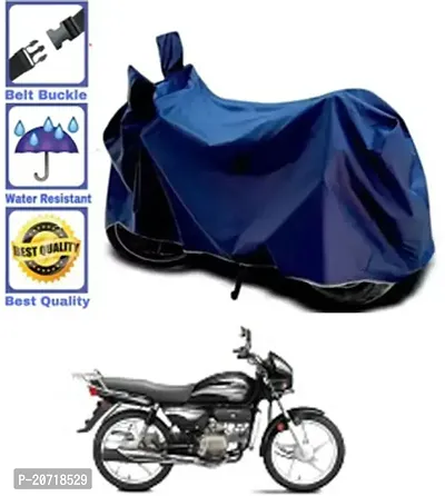 RONISH Waterproof Bike Cover/Two Wheeler Cover/Motorcycle Cover (Navy Blue) For Hero Splendor Pro Classic