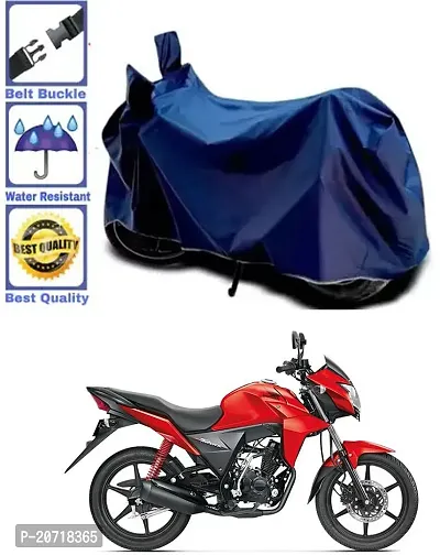 RONISH Waterproof Bike Cover/Two Wheeler Cover/Motorcycle Cover (Navy Blue) For Honda CB Twister-thumb0