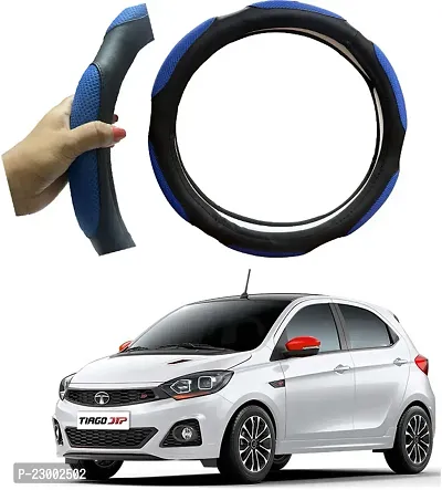 RONISH Car Steeing Cover/Black,Blue Steering Cover For Tata Tigor JTP