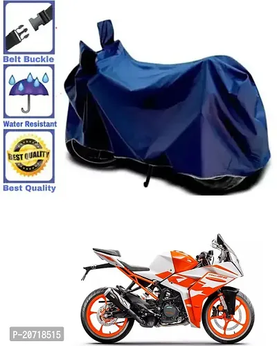 RONISH Waterproof Bike Cover/Two Wheeler Cover/Motorcycle Cover (Navy Blue) For KTM RC 125