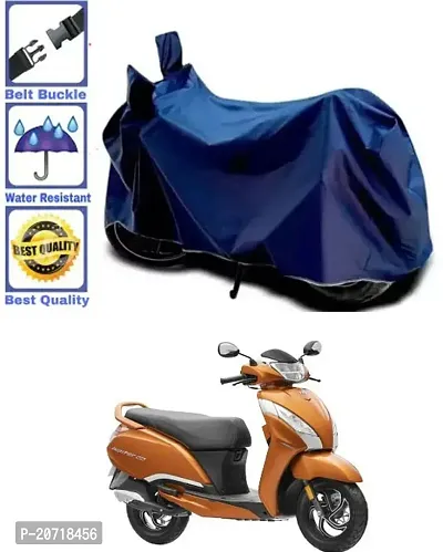 RONISH Waterproof Bike Cover/Two Wheeler Cover/Motorcycle Cover (Navy Blue) For TVS Jupiter 125-thumb0