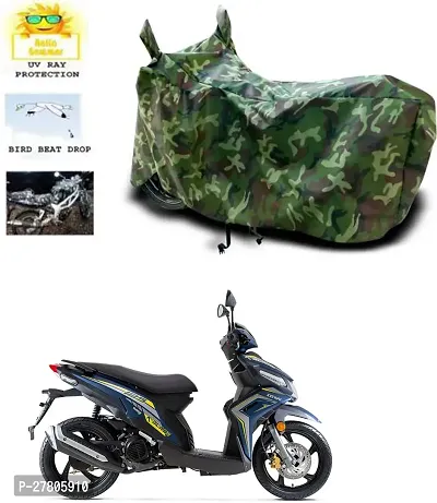 Designer Bike Body Cover Jungle Green For Honda Blade 125