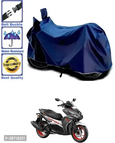 RONISH Waterproof Bike Cover/Two Wheeler Cover/Motorcycle Cover (Navy Blue) For Yamaha Aerox 155 Maxi