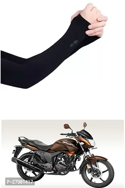 Stylish Breathable and Stretchable Arm Sleeve With Thumb Hole For Hero Hunk