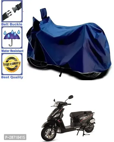 RONISH Waterproof Bike Cover/Two Wheeler Cover/Motorcycle Cover (Navy Blue) For Hero Electric NYX HS500 ER