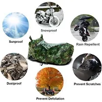 RONISH Exclusive Jungle Print Two Wheeler Cover for CD Deluxe-thumb1