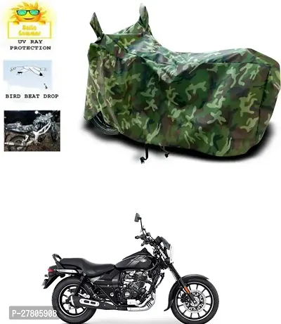 Designer Bike Body Cover Jungle Green For Tvs Avenger 160 Street