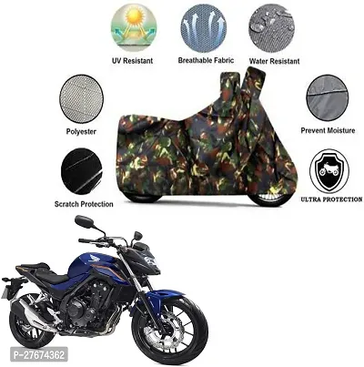 Dust and Water Resistant  Polyester Honda CB 500 Bike Cover-thumb0