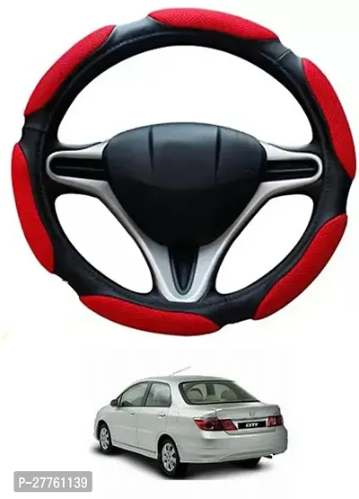 Car Steering Cover Red Black 6G Better Grip For Honda City ZX