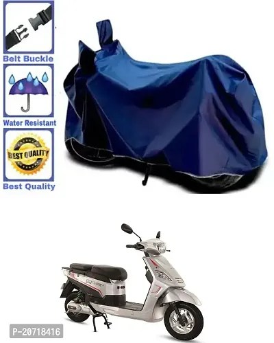 RONISH Waterproof Bike Cover/Two Wheeler Cover/Motorcycle Cover (Navy Blue) For Hero Electric NYX