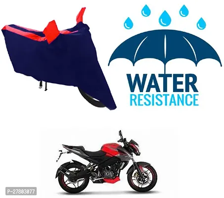 Designer Bike Body Cover Red And Blue For Bajaj Pulsar 200 Ns Dts-I-thumb0