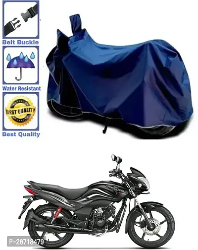 RONISH Waterproof Bike Cover/Two Wheeler Cover/Motorcycle Cover (Navy Blue) For Hero Passion Xpro-thumb0