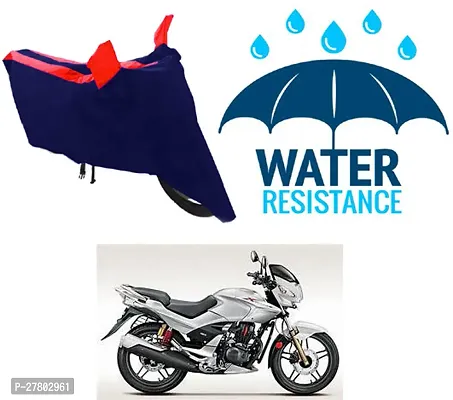 Designer Bike Body Cover Red And Blue For Hero Cbz