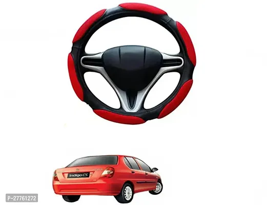 Car Steering Cover Red Black 6G Better Grip For Tata Indigo CS