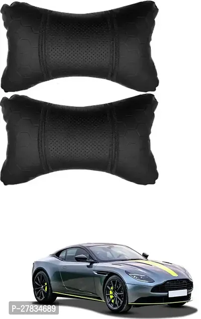 Comfortable Car Neckrest Pillow Black Football Design For Aston Martin Db11