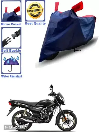 RONISH Waterproof Two Wheeler Cover (Black,Red) For Bajaj Platina 110_k50-thumb0