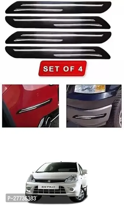 Protective Silicone Car Bumper Protector Guard For Maruti Suzuki Zen Estilo-Pack Of 4