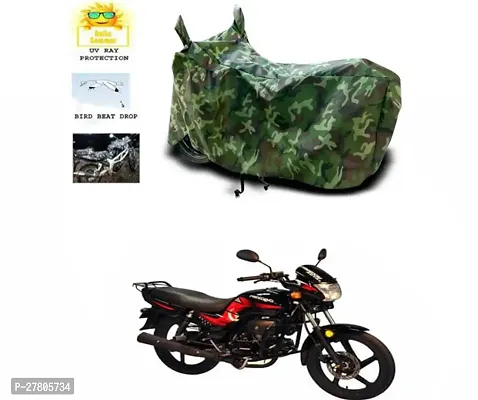 Designer Bike Body Cover Jungle Green For Lml Freedom-thumb0