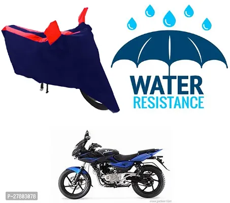 Designer Bike Body Cover Red And Blue For Bajaj Pulsar 220 Dts-I