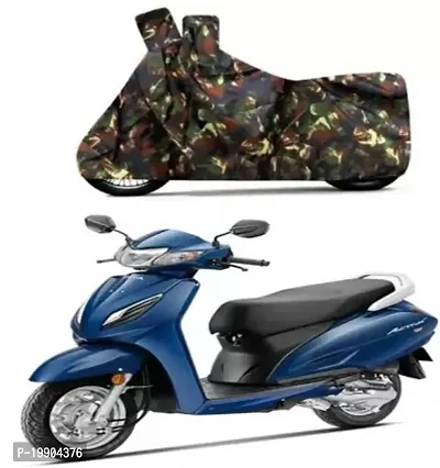 RONISH Honda Activa 6G Scooty Body Cover/Bike Cover/Motorcycle Cover/Two Wheeler Cover (Jungle Print)-thumb0