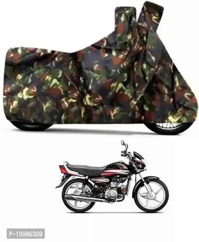 RONISH Hero HF Deluxe Bike Cover/Two Wheeler Cover/Motorcycle Cover (Jungle Print)