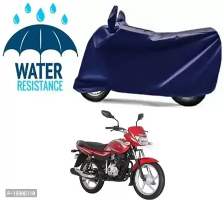 RONISH Bajaj Platina Bike Cover/Two Wheeler Cover/Motorcycle Cover (Navy Blue)