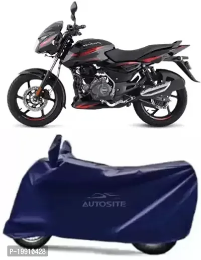 RONISH Bajaj Pulsar 150 Bike Cover/Two Wheeler Cover/Motorcycle Cover (Navy Blue)