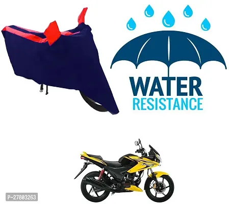 Designer Bike Body Cover Red And Blue For Honda Stunner Cbf