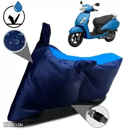 TVS Jupiter Black Blue Scooty Full Body Cover..-thumb0