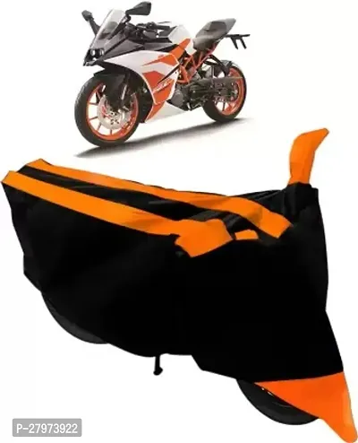KTM RC 200 Black Orange Full Bike Body Cover-thumb0