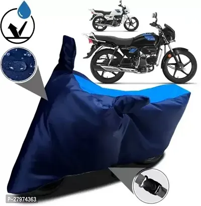 Hero Splendor Plus Xtec New  Black Blue Bike  Body Cover