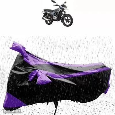 Waterproof Two Wheeler Cover for Bajaj  (Platina, Black, Purple)