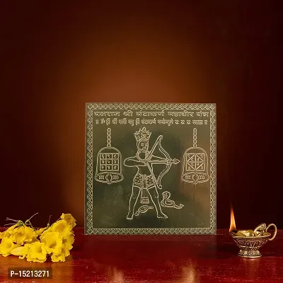 Om ssvmb9 Copper Ghantakarna Mahavir Yantra/Yantram Heavy 22 Gauge Siddh (Energized) and Effective (3 x 3 Inch)-thumb2