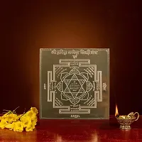 Om ssvmb9 Copper Haridra Ganesh Yantra/Yantram Heavy 22 Gauge Siddh (Energized) and Effective (3 x 3 Inch)-thumb1