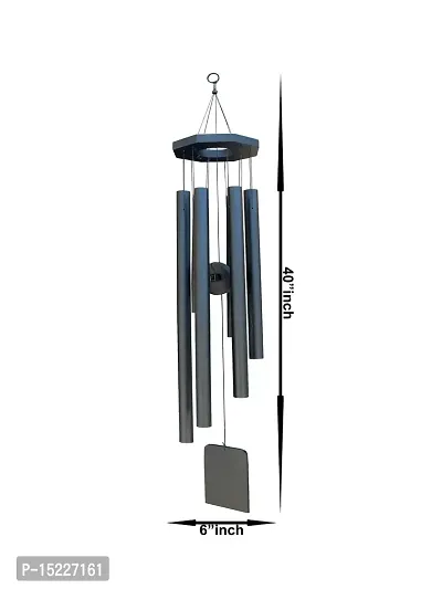 Om ssvmb9 Metal Feng Shui Vastu Windchime/Wind Chimes 6 Pipes Rods for Positive Vibrations Energy Flow at Home, Office, Garden, Balcony, Bedroom, Window, Indoor  Outdoor Decoration 40 Inch-thumb4