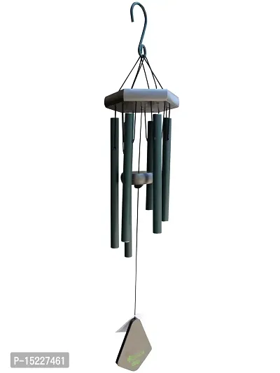 Om ssvmb9 Metal Feng Shui Vastu Windchime/Wind Chimes 6 Pipes Rods for Positive Vibrations Energy Flow at Home, Office, Garden, Balcony, Bedroom, Window, Indoor  Outdoor Decoration 29 Inch