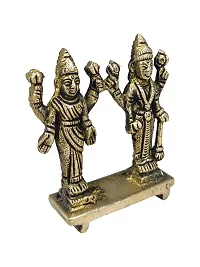 Brass Vishnu Laxmi/Lakshmi Statue Vishnu Laxmi/Lakshmi Idol Vishnu Laxmi/Lakshmi Statue for Home Puja Temple Mandir Handmade Statue-thumb4