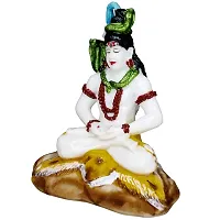 Om ssvmb9 Marble Shiv/Shiva/Shankar/Mahadev/Bholenath Statue/Idol/Murti/Bhagvan for Home Puja/Pooja Temple/Mandir, Car Dashborad, Gifting, Home Decor (White Color)-thumb2