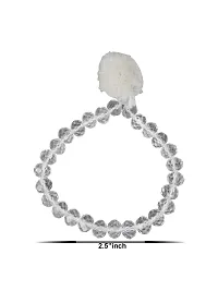 Om ssvmb9 Crystal Semi Precious Stone Bracelet Lovingly Hand-Tied Knots With Elastic Thread For Will Power Wear Everday Round Beads Stone Unisex Bracelets-thumb2